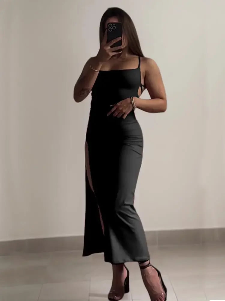 Soirée Satin Halter Mini Dress
