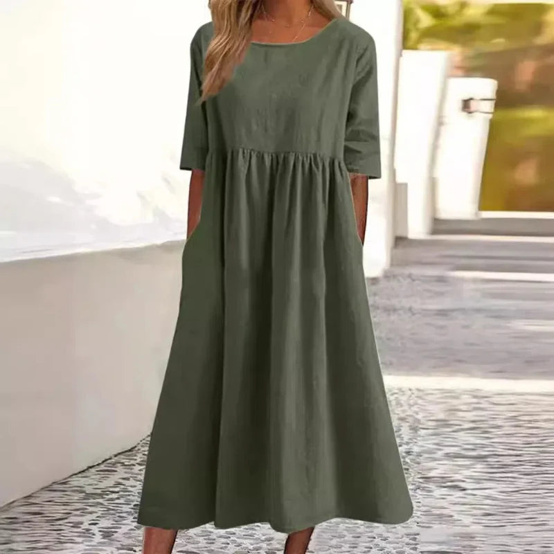 Capri Linen Pocket Dress
