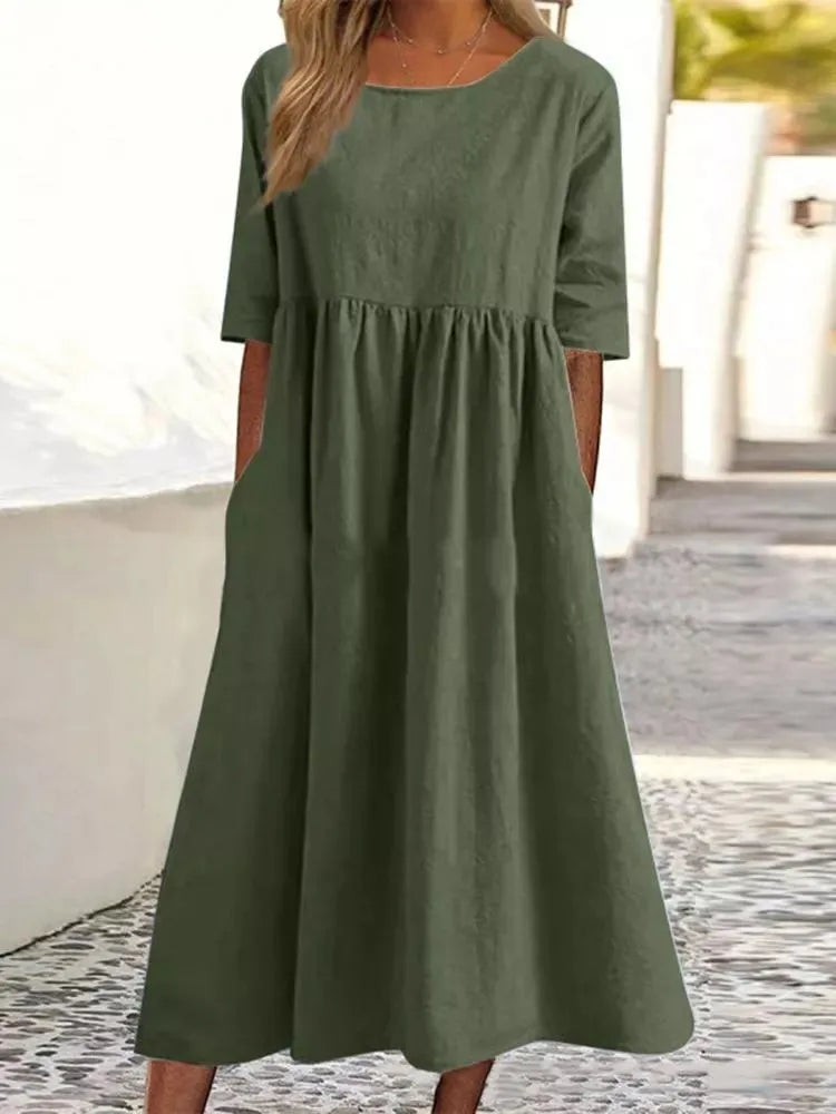 Capri Linen Pocket Dress