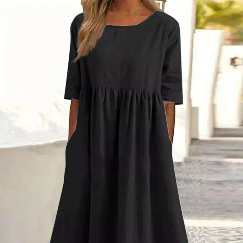 Capri Linen Pocket Dress