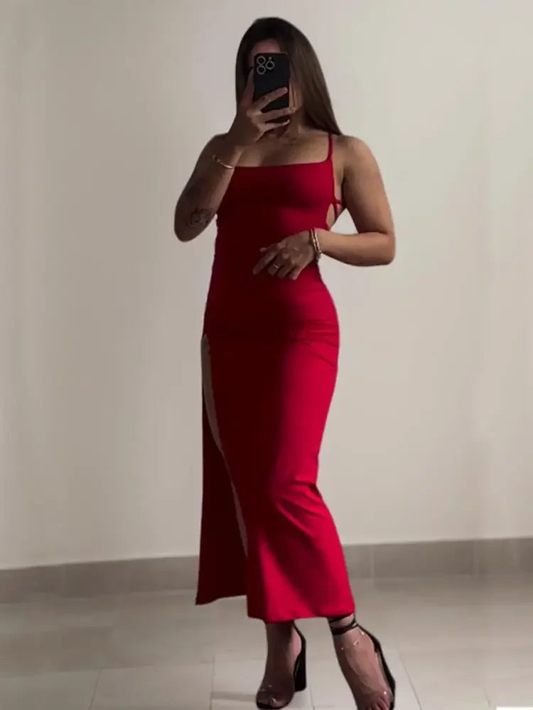 Soirée Satin Halter Mini Dress