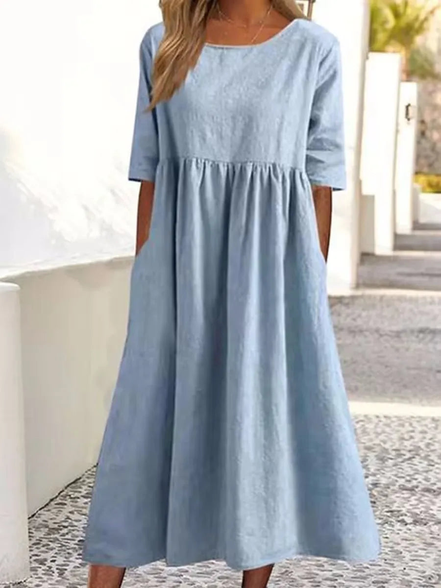 Capri Linen Pocket Dress