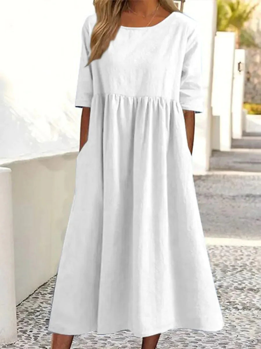 Capri Linen Pocket Dress