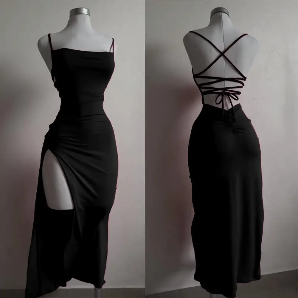 Soirée Satin Halter Mini Dress
