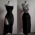 Soirée Satin Halter Mini Dress