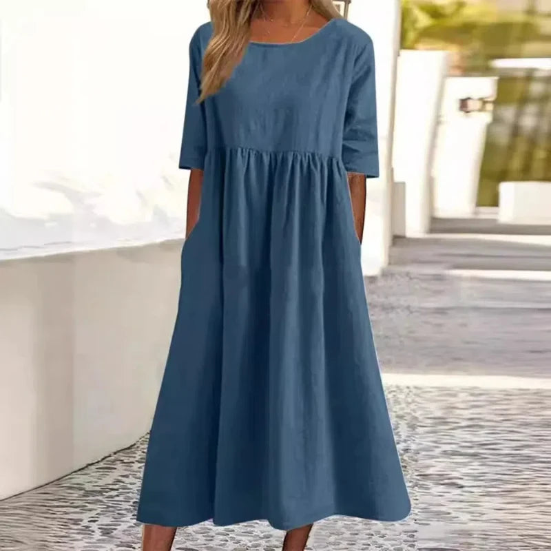 Capri Linen Pocket Dress
