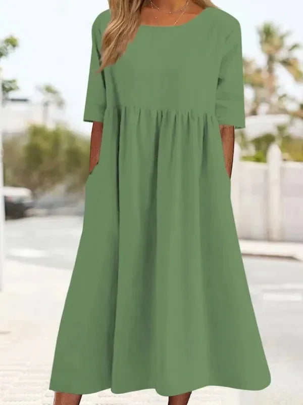 Capri Linen Pocket Dress